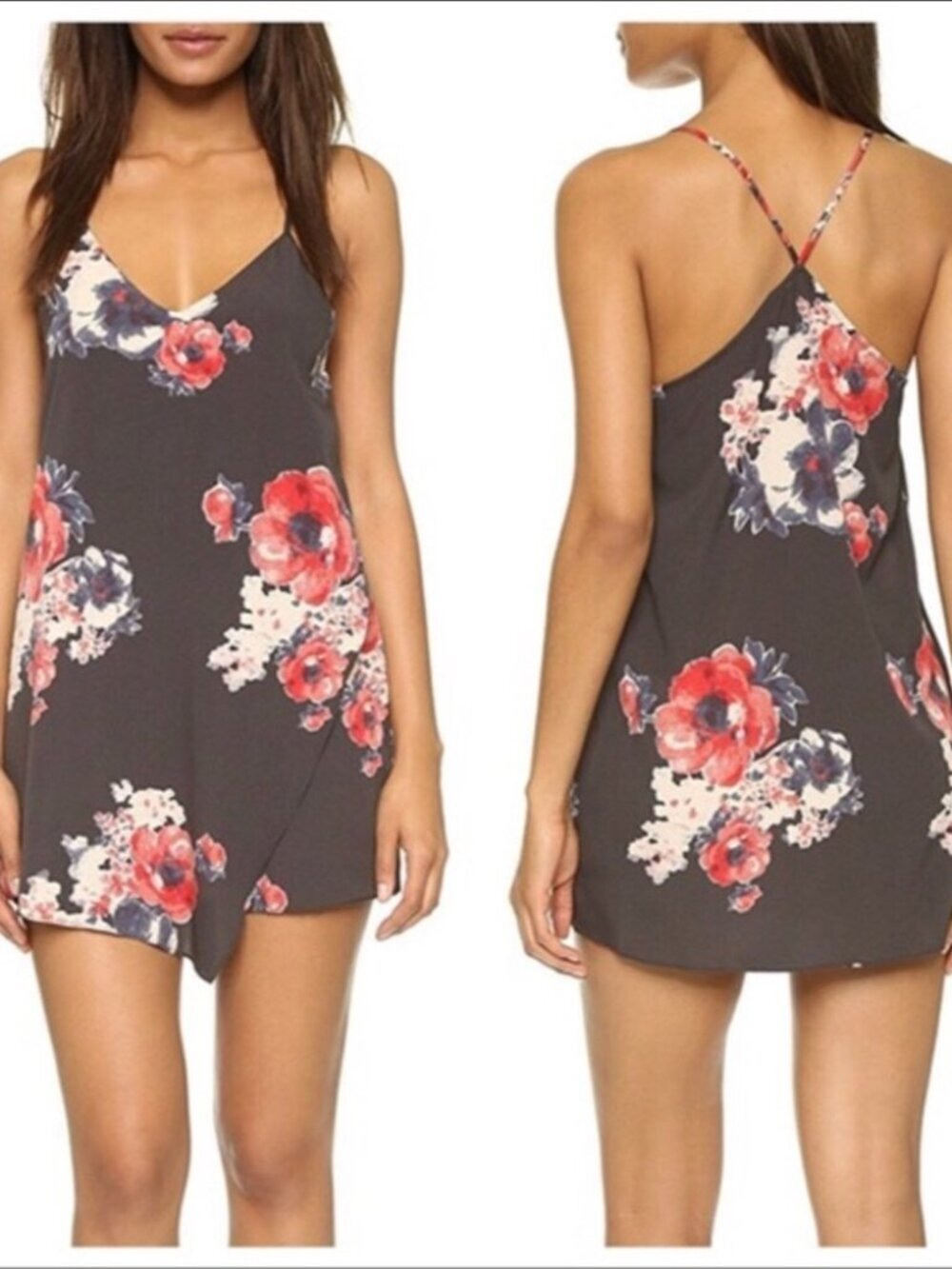 Intimately free people cascade floral slip dress M